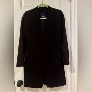 Madewell Long Black Blazer/Coat